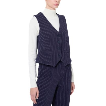 Ragno gilet eco jacquard dl69gl 078f fantasia blu
