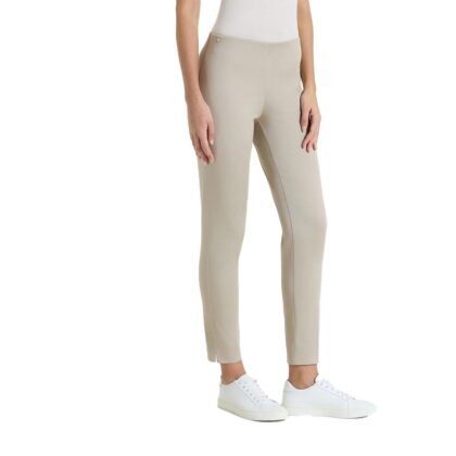 Ragno Pantalone capri con spacchetti in Satin Power d926py-Crockery
