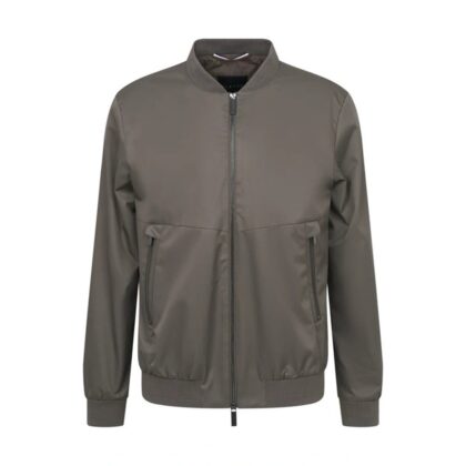 Bugatti Blouson con colletto college color talpa 11012-178200