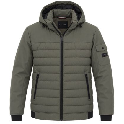 Bugatti Giacca Uomo con Cappuccio – Giubbotto Imbottito Stretch, Impermeabile e Traspirante – Regular Fit 21032