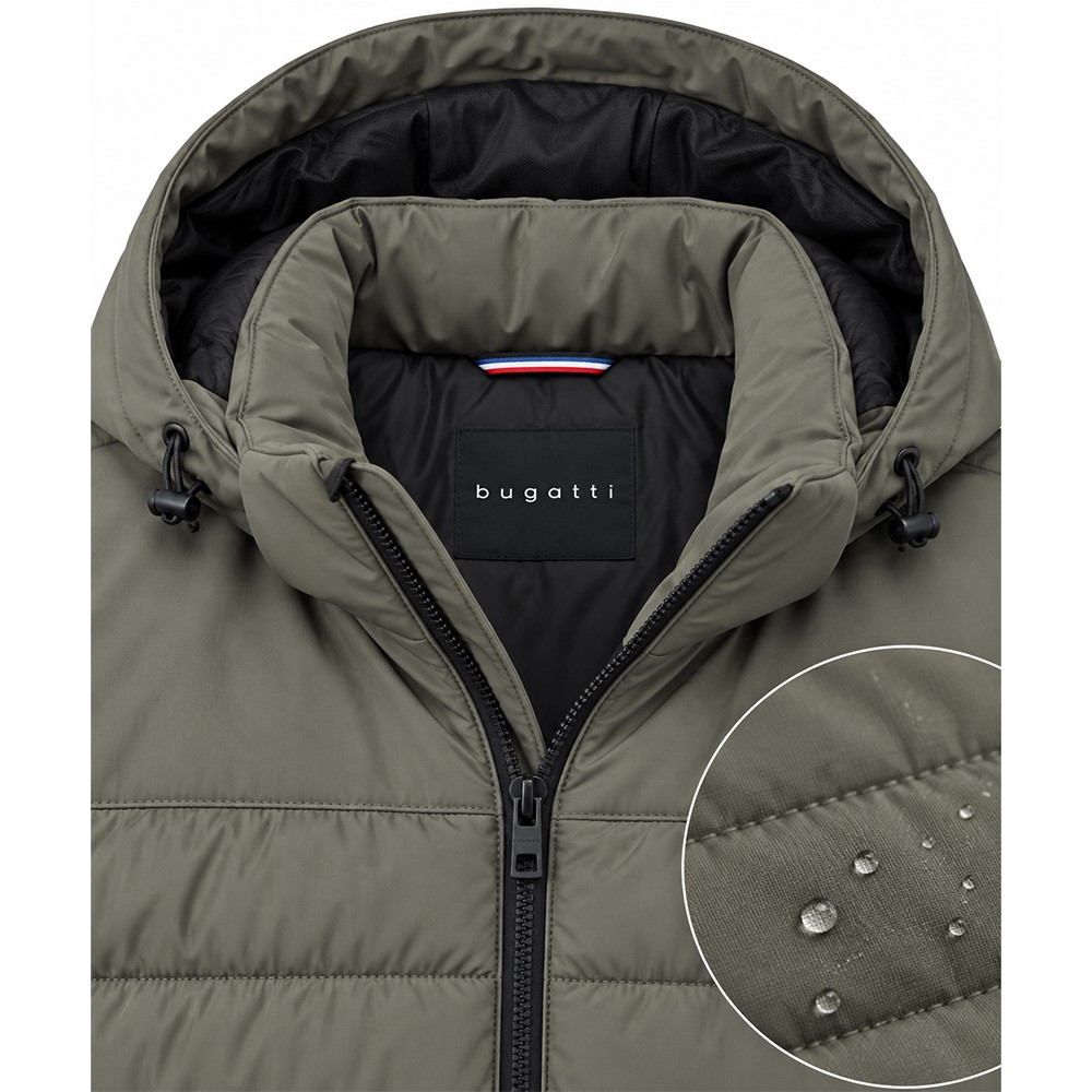 Bugatti Giacca Uomo con Cappuccio – Giubbotto Imbottito Stretch, Impermeabile e Traspirante – Regular Fit 21032 - immagine 2