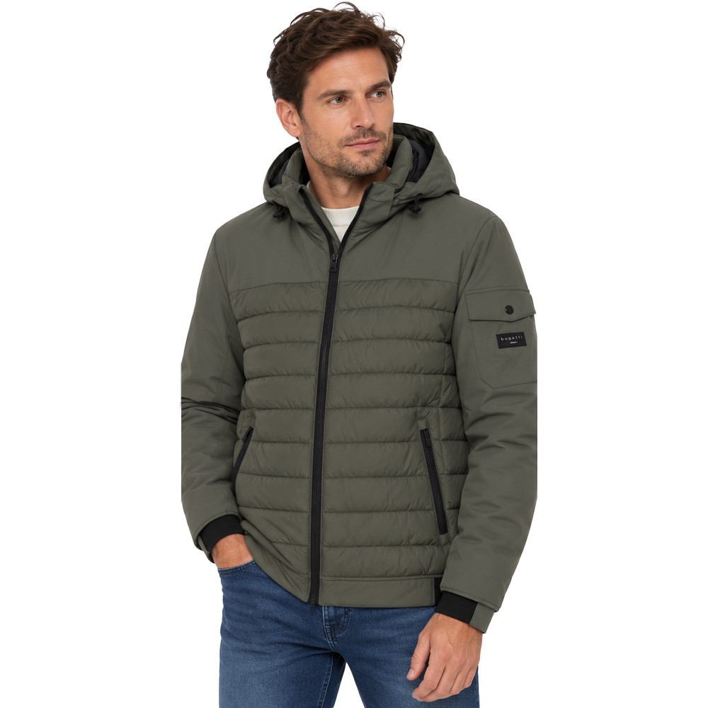 Bugatti Giacca Uomo con Cappuccio – Giubbotto Imbottito Stretch, Impermeabile e Traspirante – Regular Fit 21032 - immagine 5