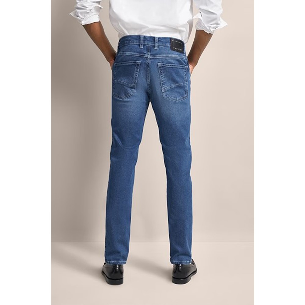 Bugatti Jeans Uomo Stretch 5 Tasche 96635-3278d - immagine 3