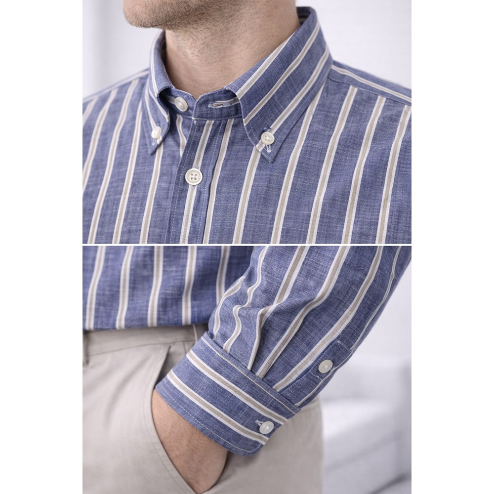 Cassera Camicia 100% cotone radiale mod.style - immagine 4