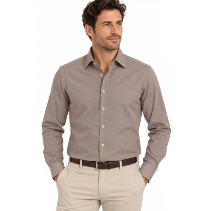 Cassera Camicia Uomo Regular Fit 100% cotone Fantasia Microspigata mod.style – Collo Italiano 6b091 joie