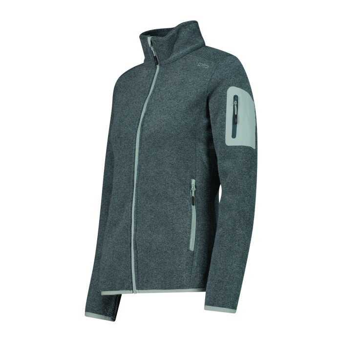 CMP Giacca in pile da donna in Knit-Tech mèlange 3H14746A - immagine 12