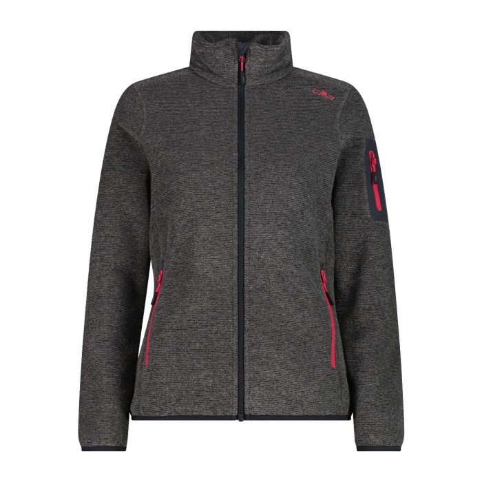 CMP Giacca in pile da donna in Knit-Tech mèlange 3H14746A - immagine 10