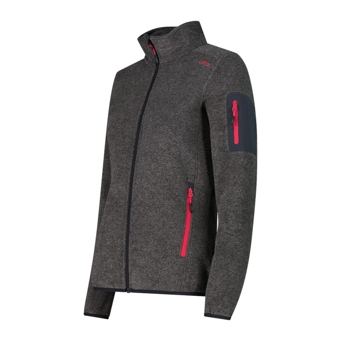 CMP Giacca in pile da donna in Knit-Tech mèlange 3H14746A - immagine 8