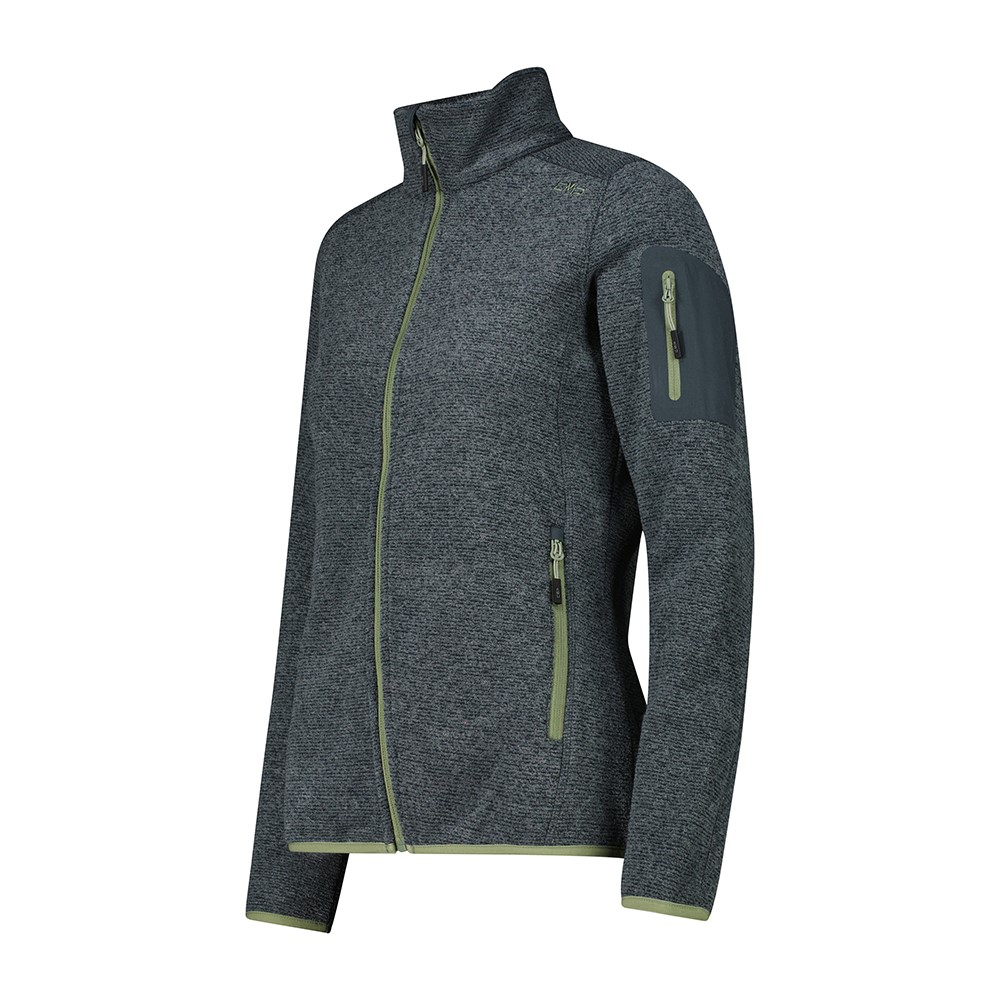 CMP Giacca in pile da donna in Knit-Tech mèlange 3H14746A - immagine 6