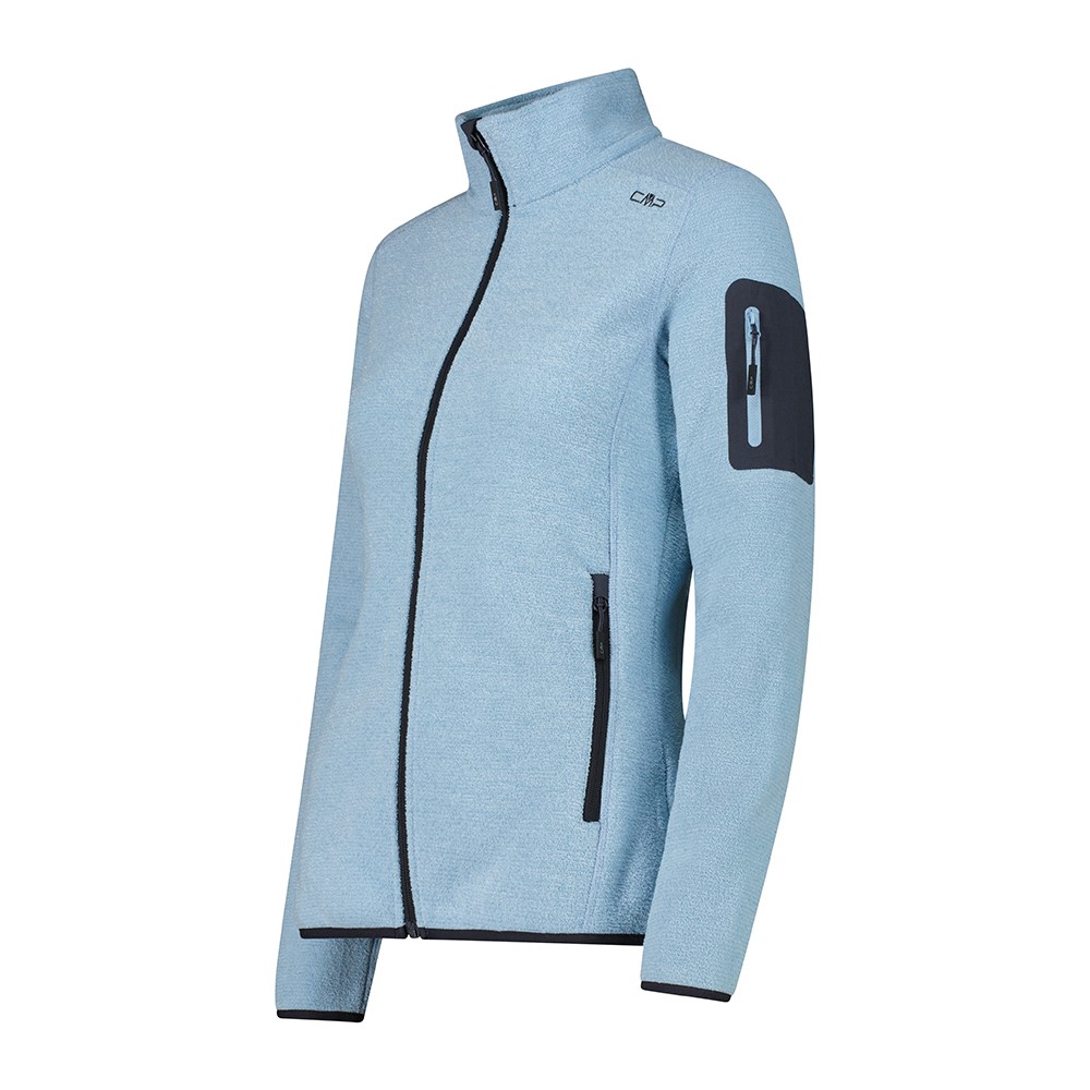 CMP Giacca in pile da donna in Knit-Tech mèlange 3H14746A - immagine 2