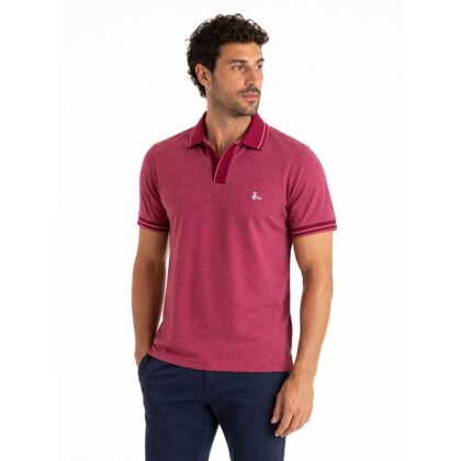 New Marbas Polo Uomo Filo di Scozia 100% Collo a Costine con Righe a Contrasto 82329