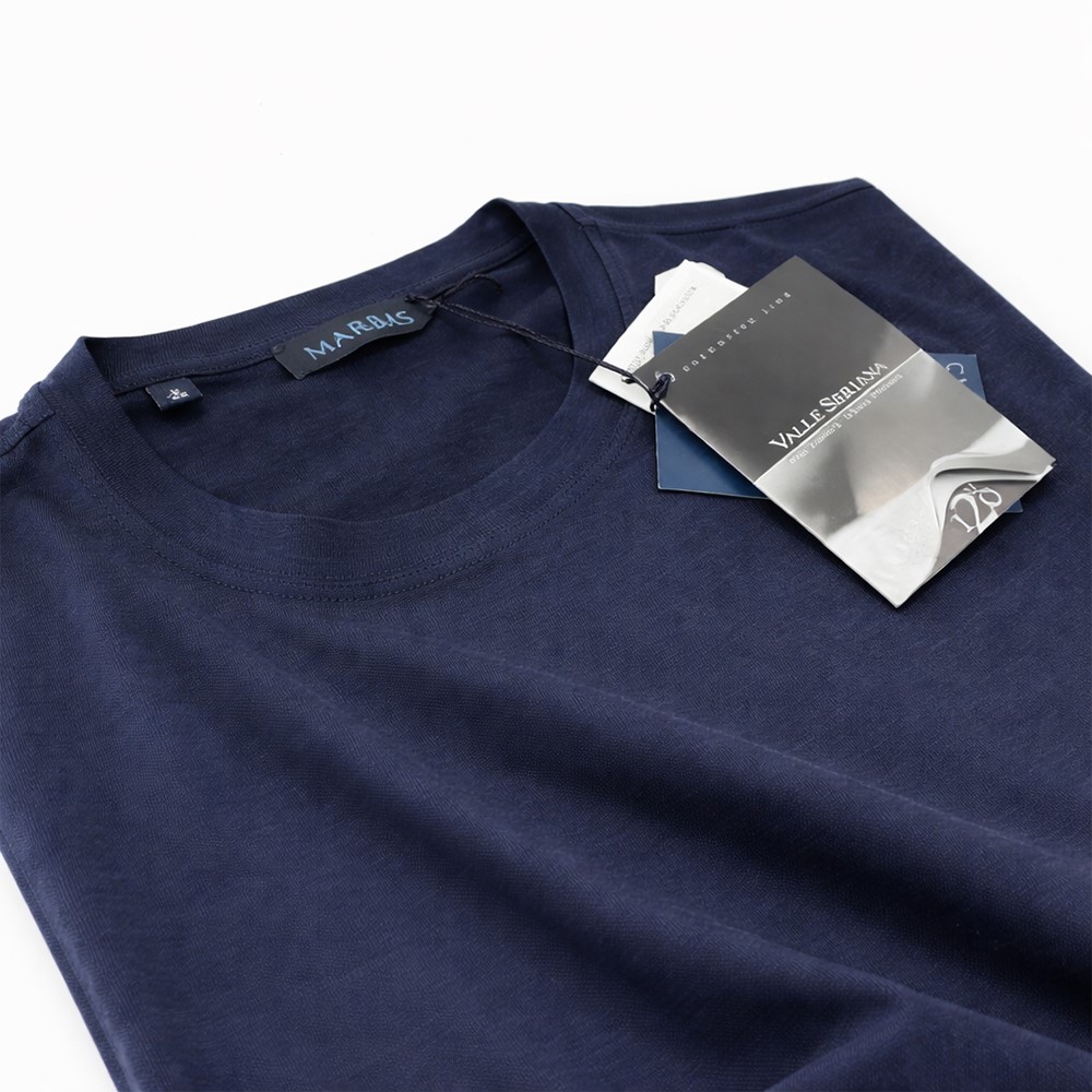 New marbas t-shirt girocollo a manica corta 100% filo di scozia art.12102 - immagine 3