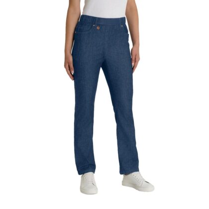 Ragno Jeans a gamba dritta con tasche e vita piatta in Light Denim ds88pp