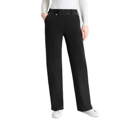 Ragno Jeans ampio con tasche in Super Denim - Nero do79pe