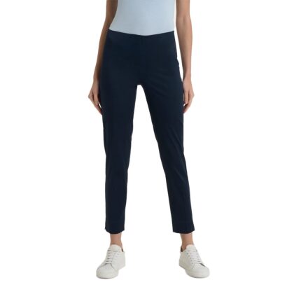 Ragno Pantalone capri con spacchetti in Satin Power d926py 078 blu