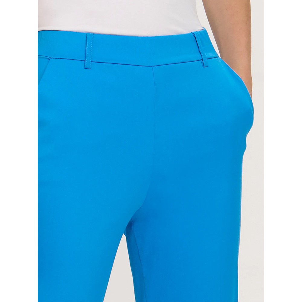 Ragno Pantalone chino slim con tasche in Satin Power dn22p7-a06 ibiza blue - immagine 4