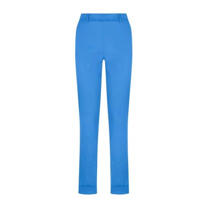 Ragno Pantalone chino slim con tasche in Satin Power dn22p7-a06 ibiza blue