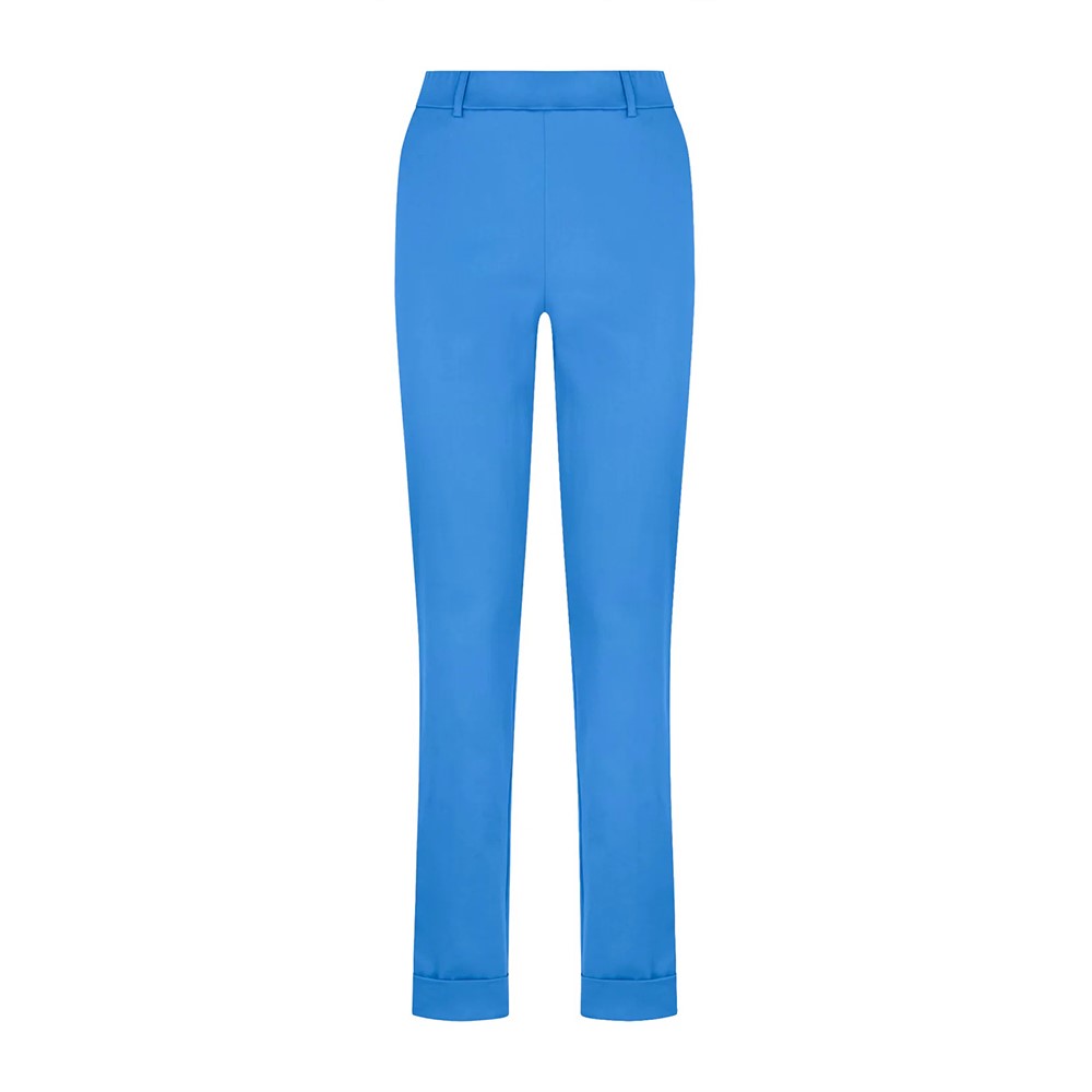 Ragno Pantalone chino slim con tasche in Satin Power dn22p7-a06 ibiza blue
