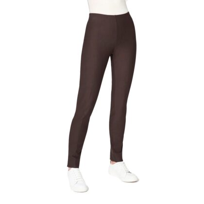 Ragno pantaloni a sigaretta in tessuto compact autunno-inverno art.de72ps col.a75 chocolate torte