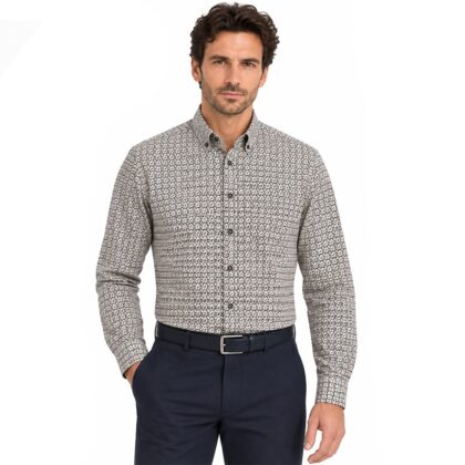 BUGATTI Camicia Uomo Soft Cotton Regular Fit Collo Button Down 28717f-9350 multicolore
