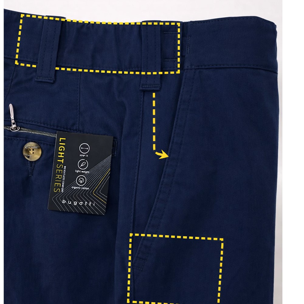 Bugatti Pantaloni Stretch Uomo P-E 16301e-1453 - immagine 6