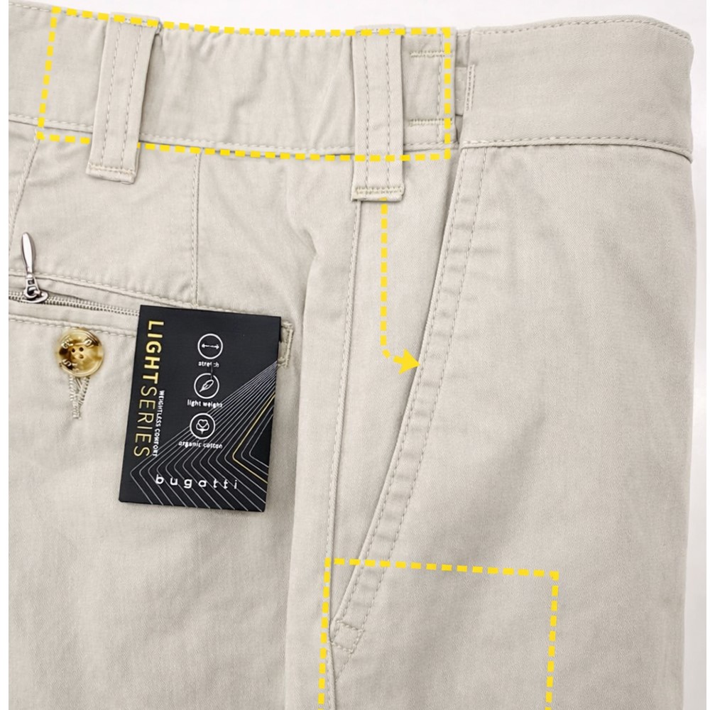Bugatti Pantaloni Stretch Uomo P-E 16301e-1453 - immagine 4