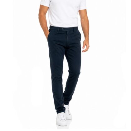 Bugatti Pantaloni Uomo Modern Fit, Chino Stretch, Autunno Inverno 86347d Blu Navy