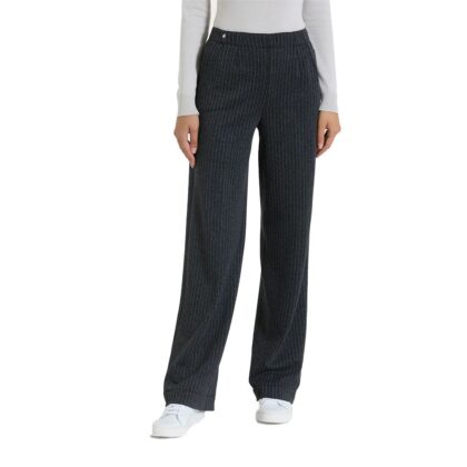 Ragno Pantalone da donna gessato ampio con tasche in Eco Jacquard Autunno-Inverno dr48pe 489mf - Fant.Oscuro Mel